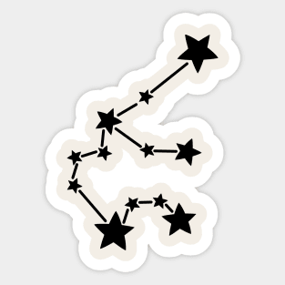 Aquarius Constellation Sticker